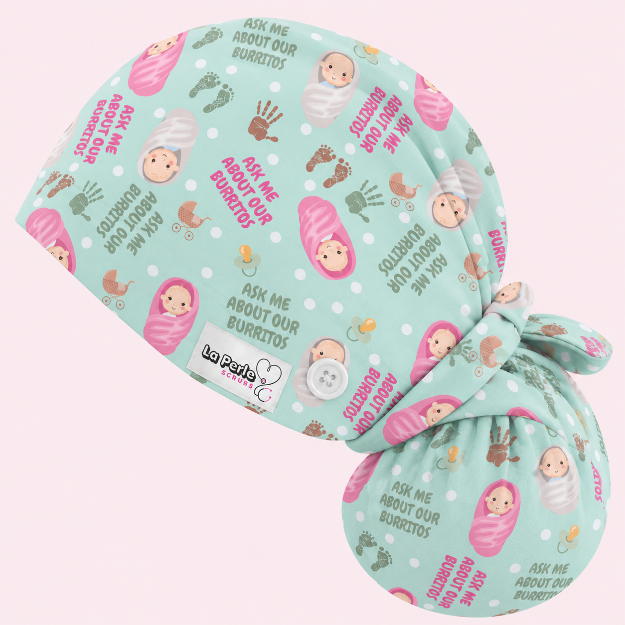 Ponytail Cap - Baby Burrito Green