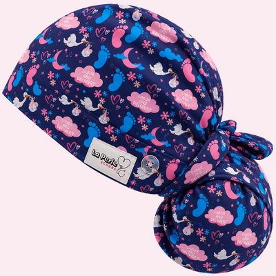 Ponytail Cap - L&D Stork Feet Moon