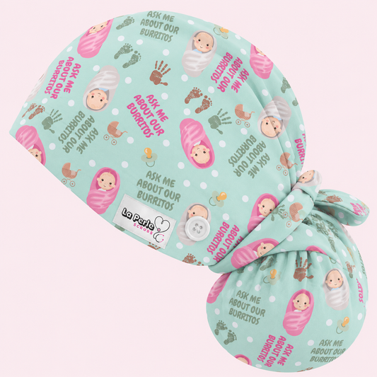 Ponytail Cap - Baby Burrito Green