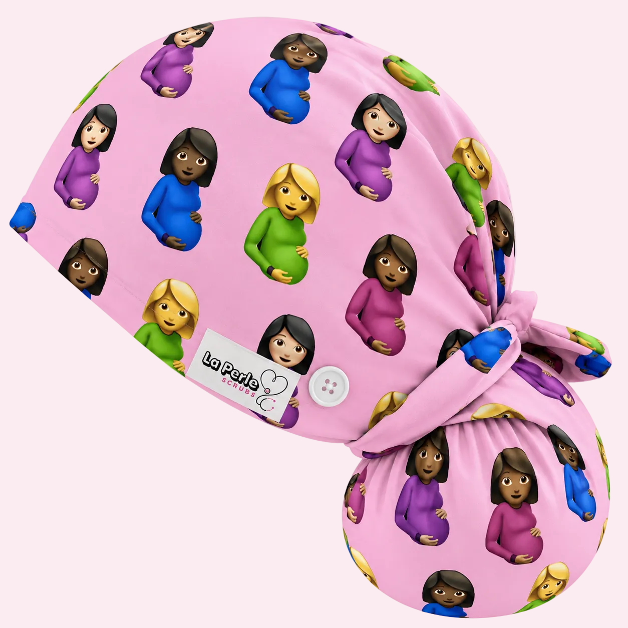 Ponytail Cap - Pregnant Emoji