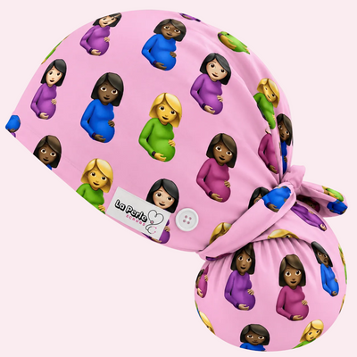 Ponytail Cap - Pregnant Emoji