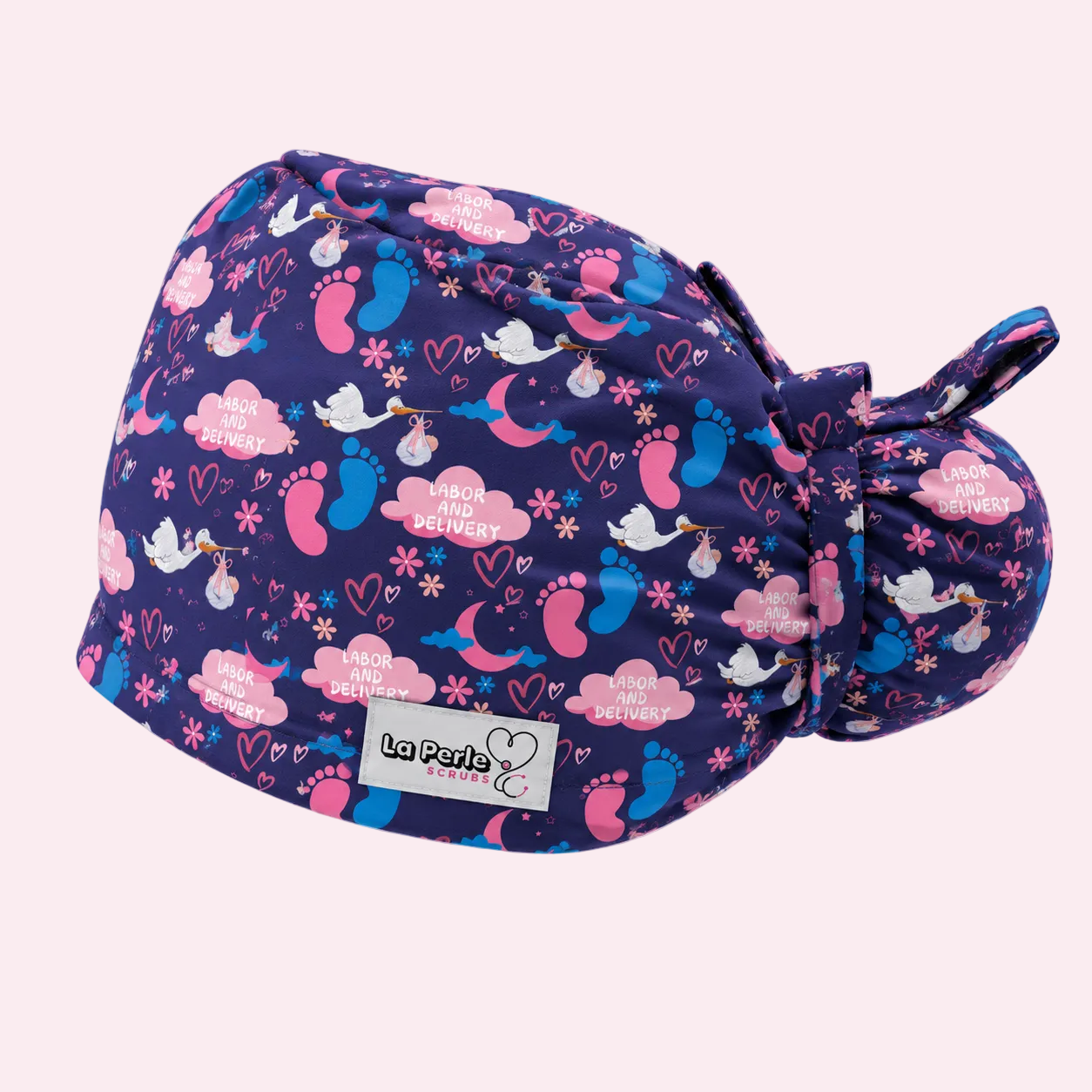 Bun Cap - L&D Stork Feet Moon